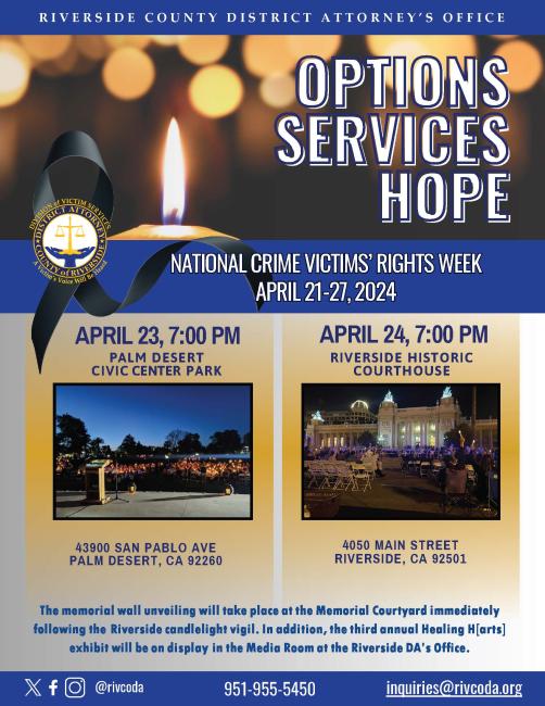 Palm Desert vigil flyer