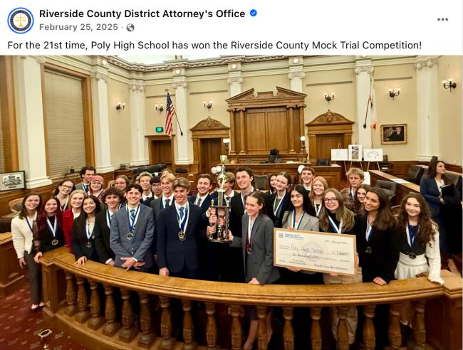 mock trial, courthouse, students, competition, riverside